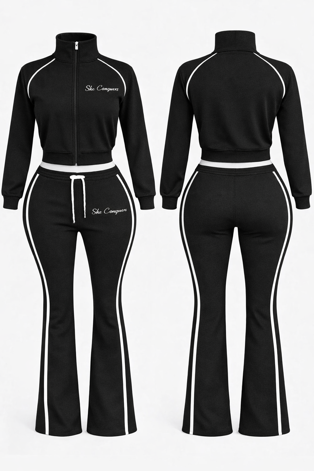 She Conquers Set-Black